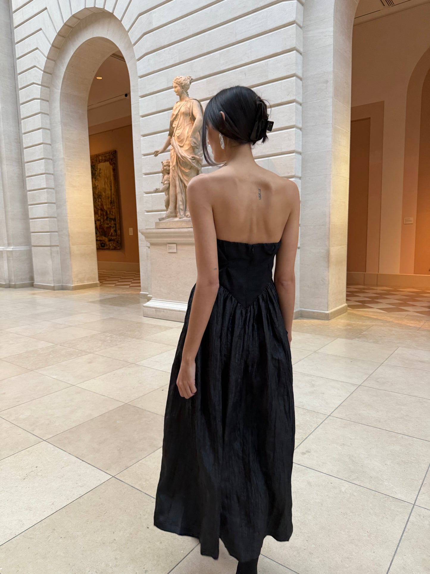 Roxanne Long Dress in Black