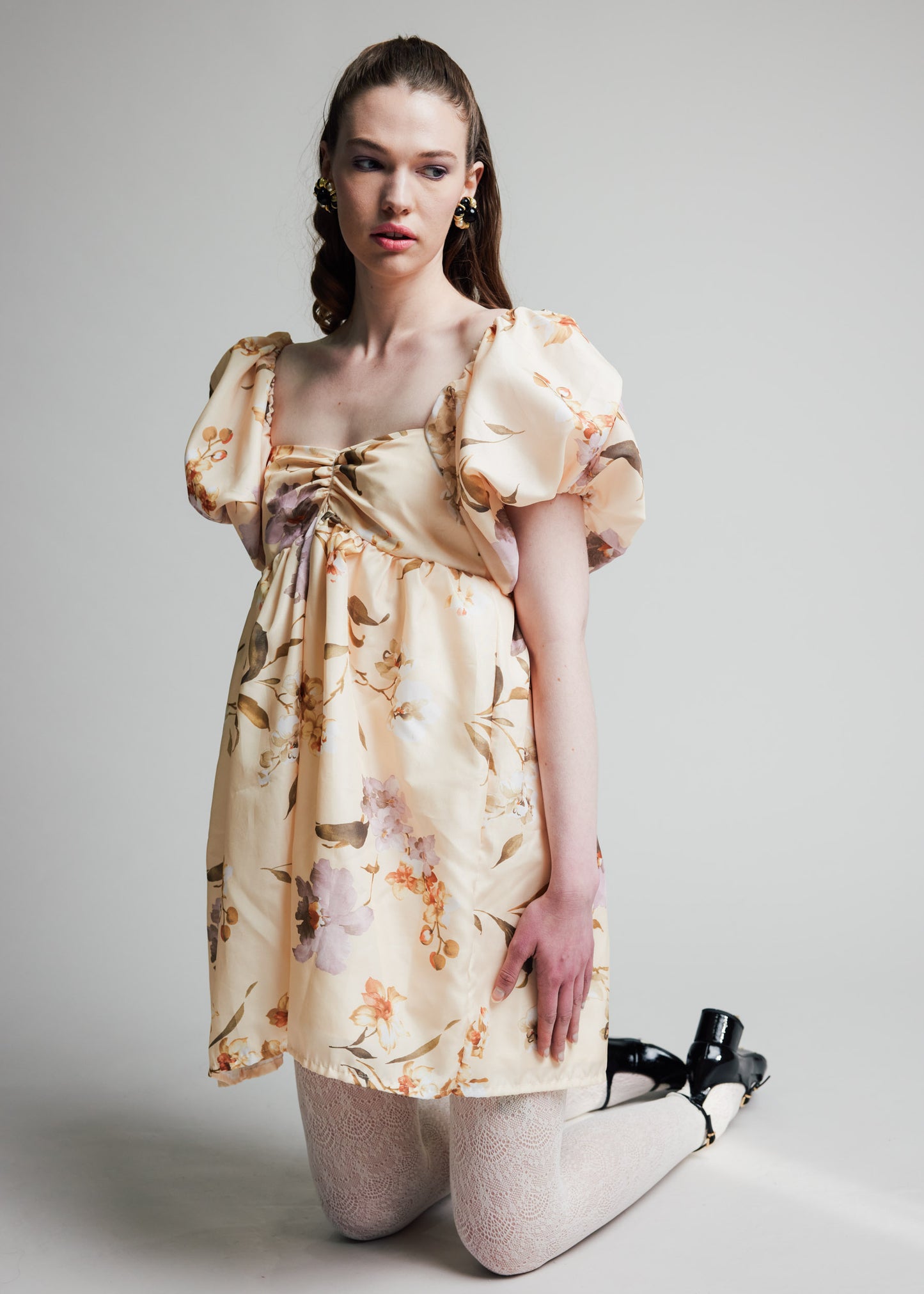 Makenna Dress is Vintage Cream Florals
