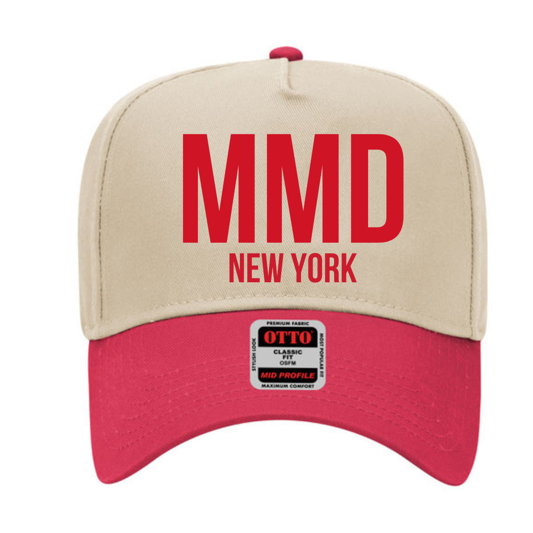 Madeline Marie Dresses Red and Khaki Trucker Hat