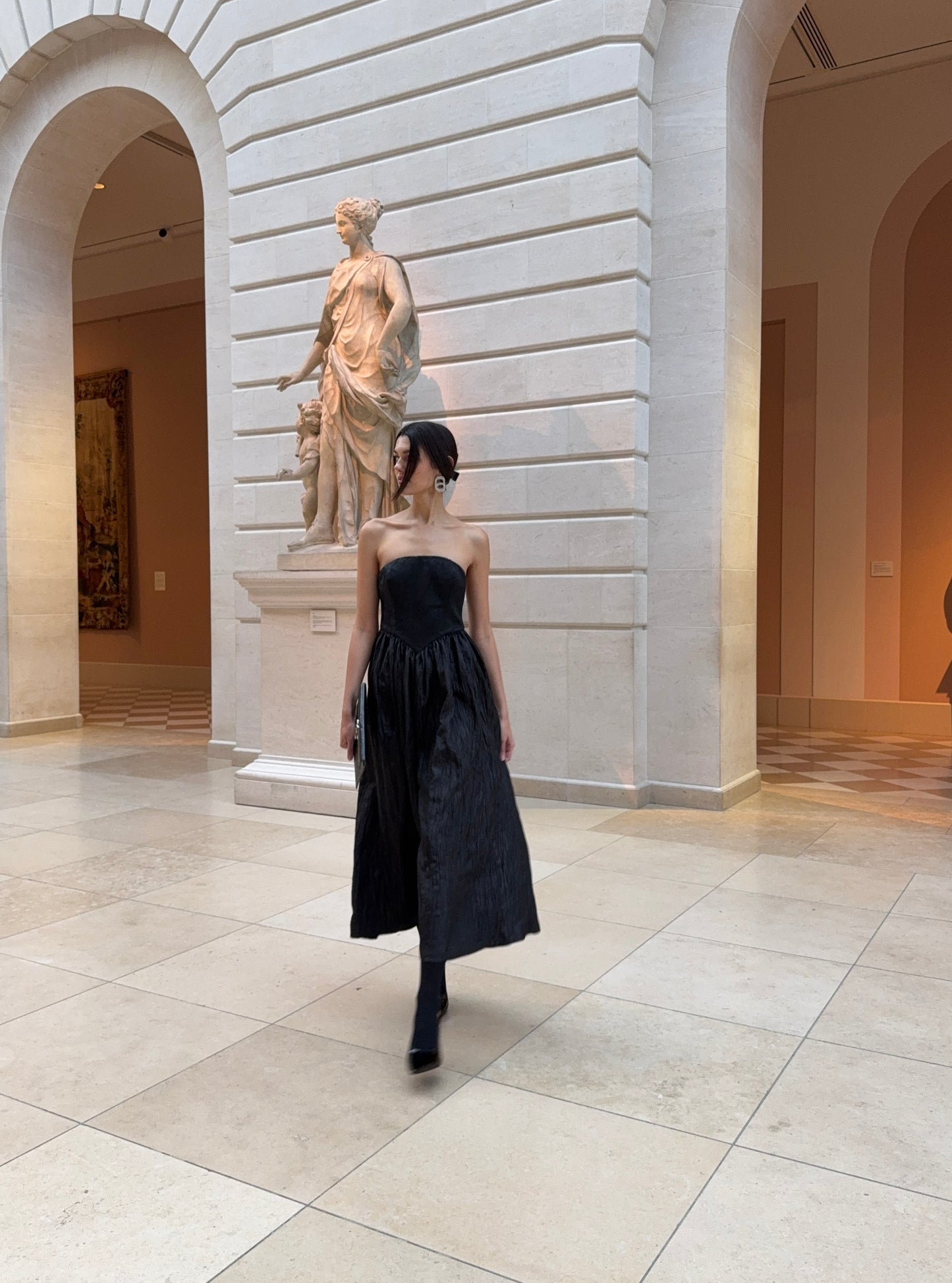 Roxanne Long Dress in Black