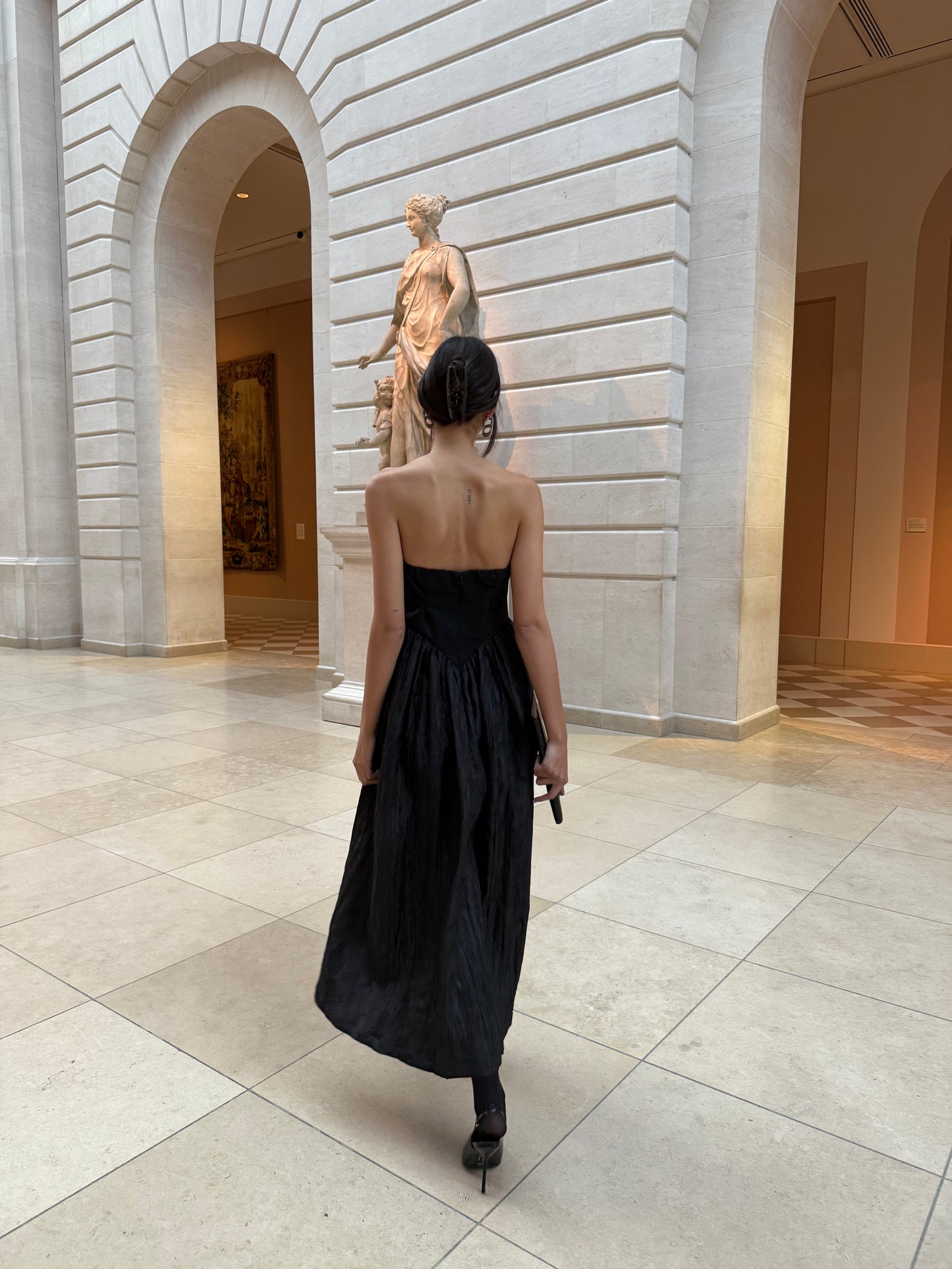 Roxanne Long Dress in Black