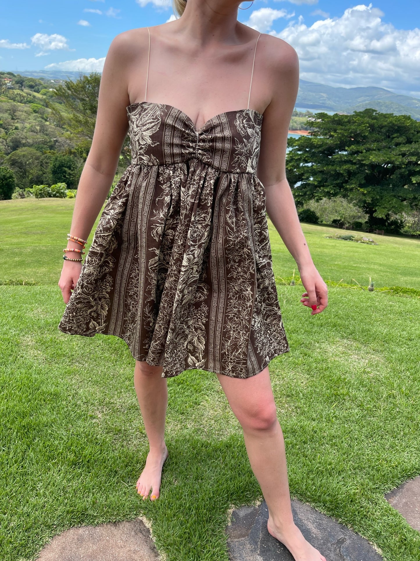 Mini Resort Linen Cream & Brown