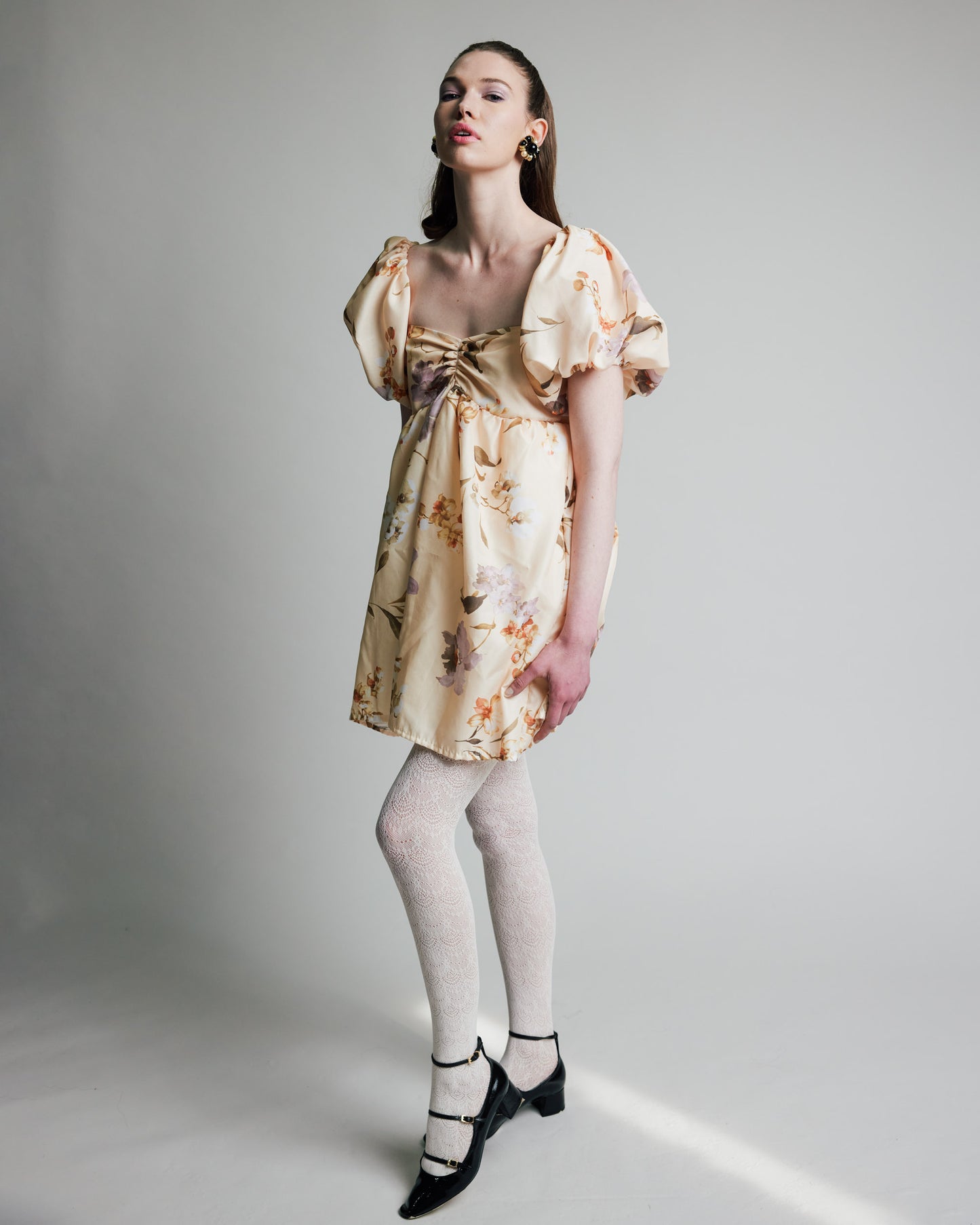 Makenna Dress is Vintage Cream Florals