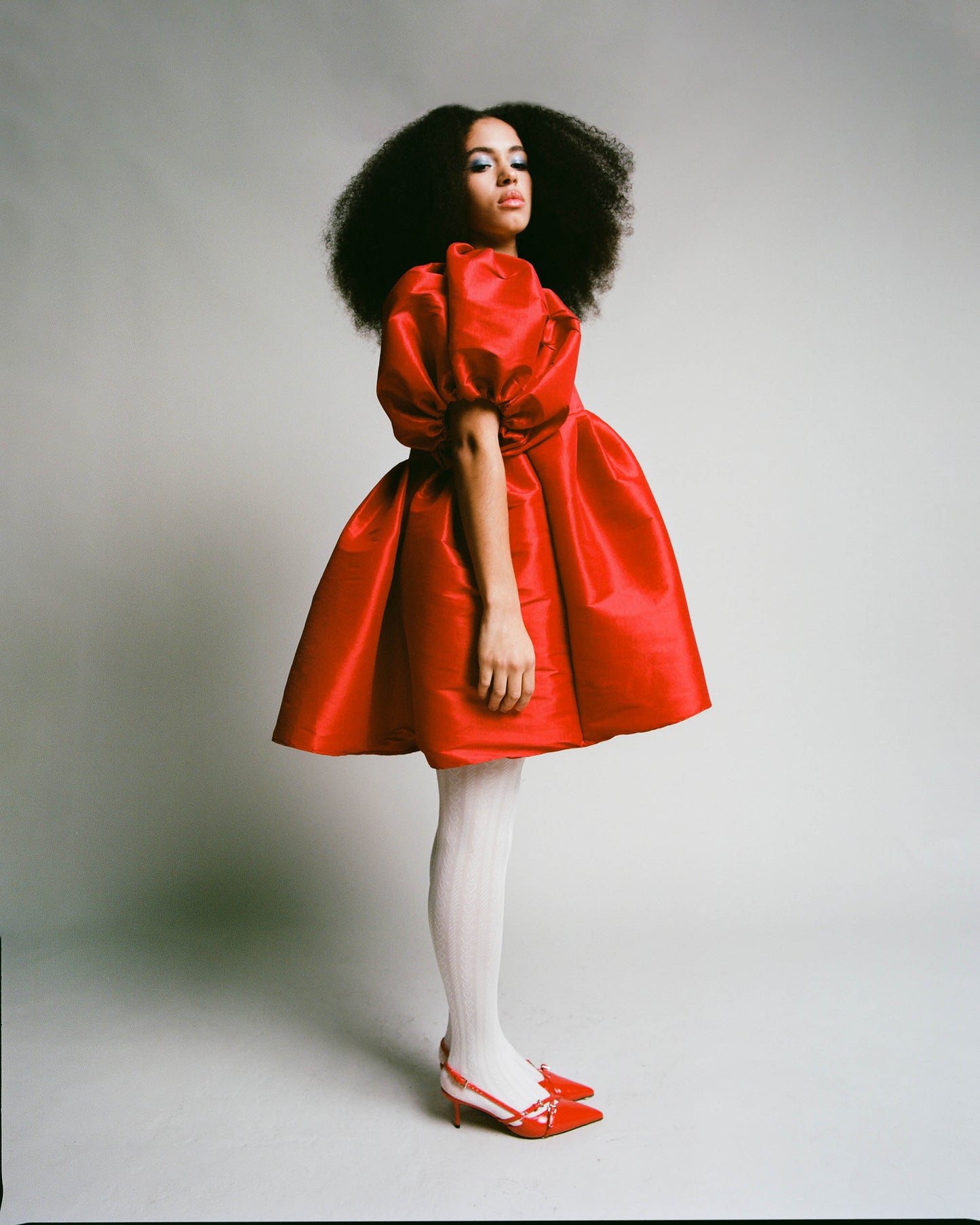 Martini Dress is Red Taffeta