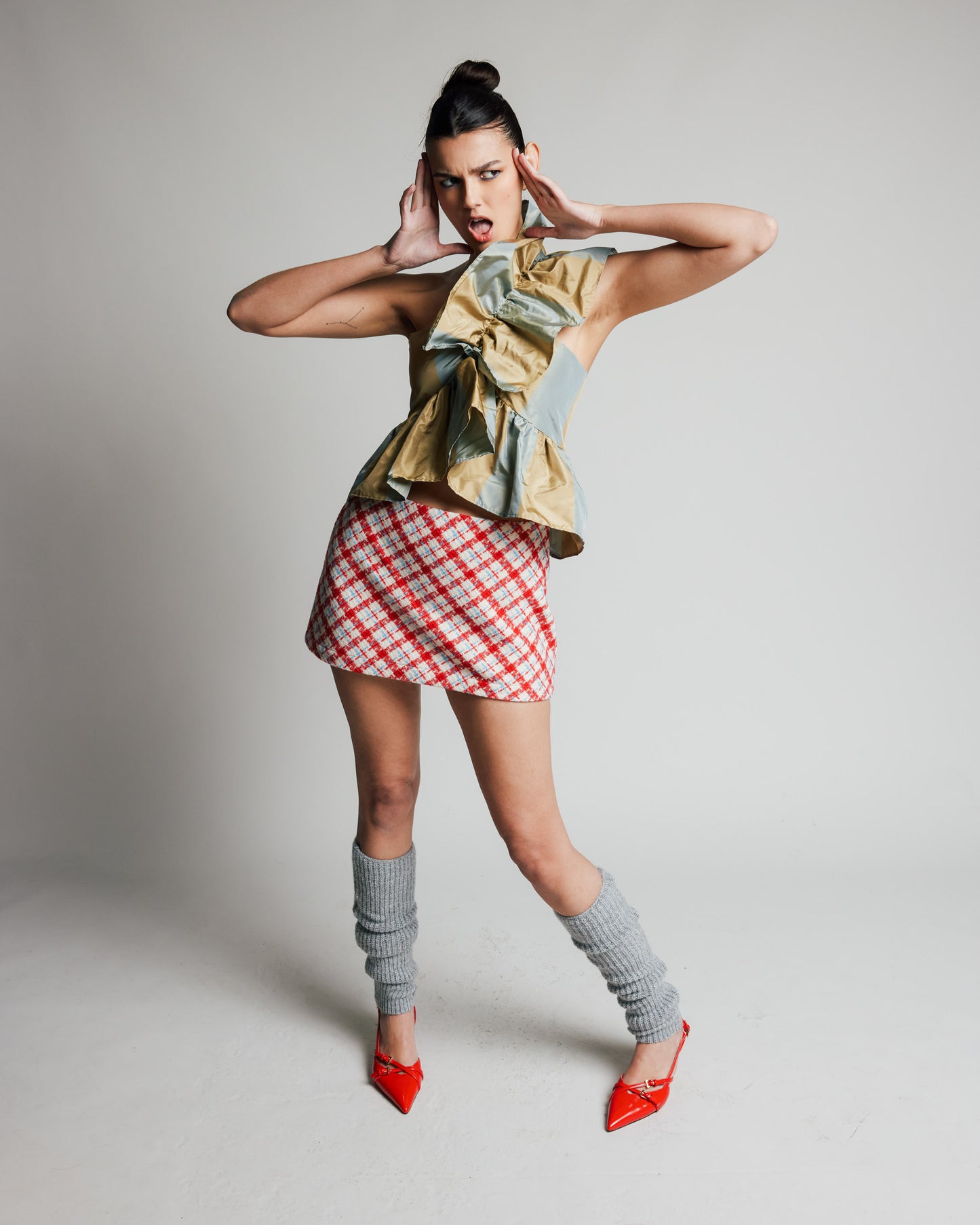 Juliette Blouse Striped Vintage Linens