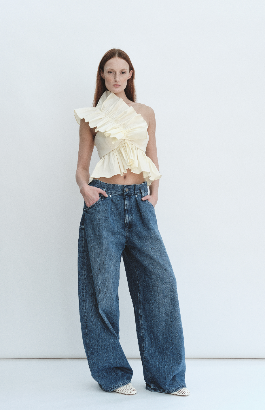 Juliette Blouse Cream Taffeta