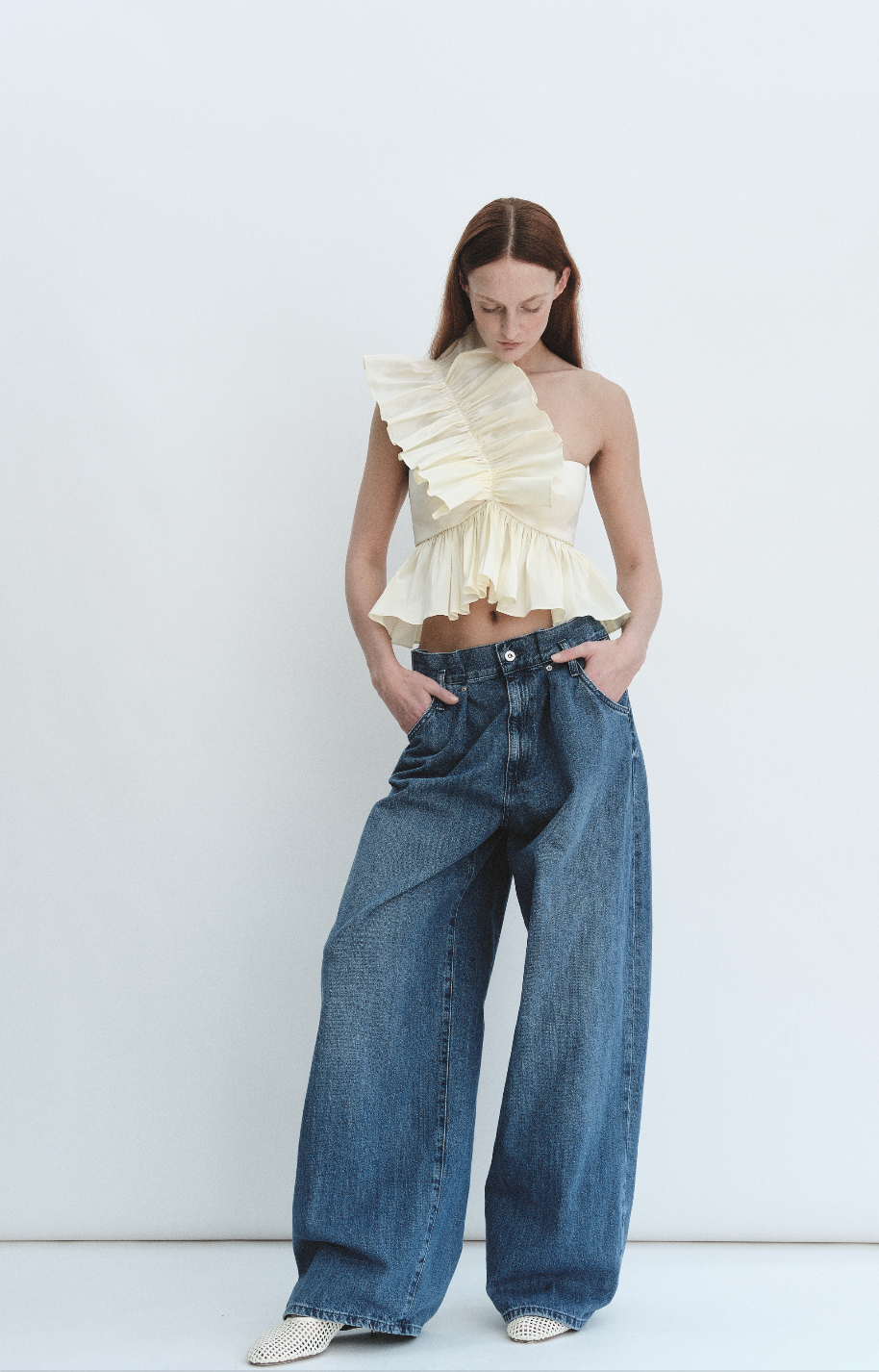 Juliette Blouse Cream Taffeta