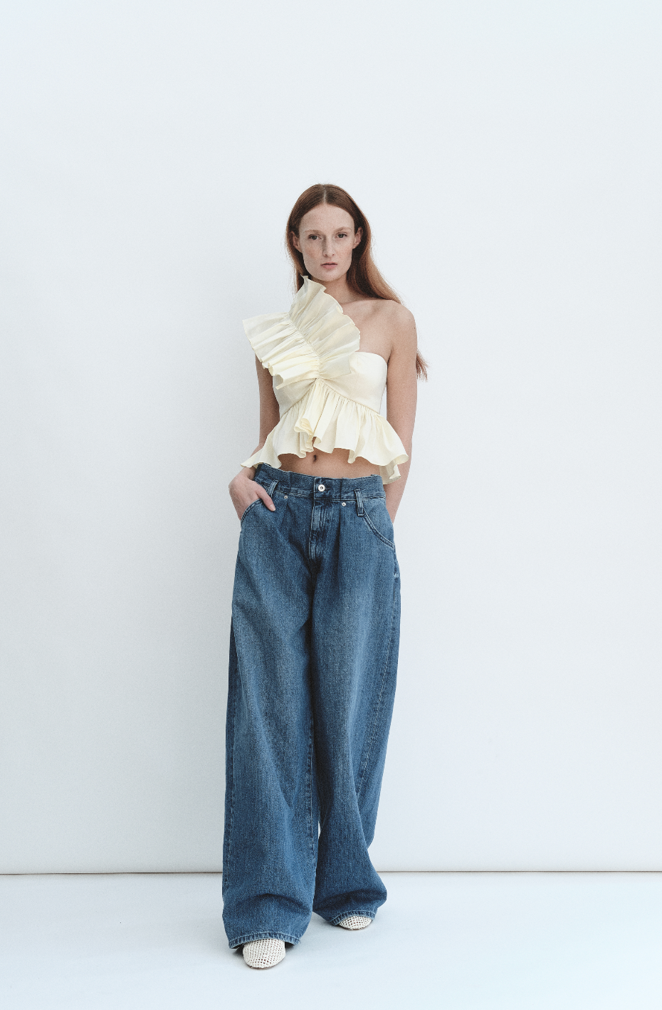 Juliette Blouse Cream Taffeta