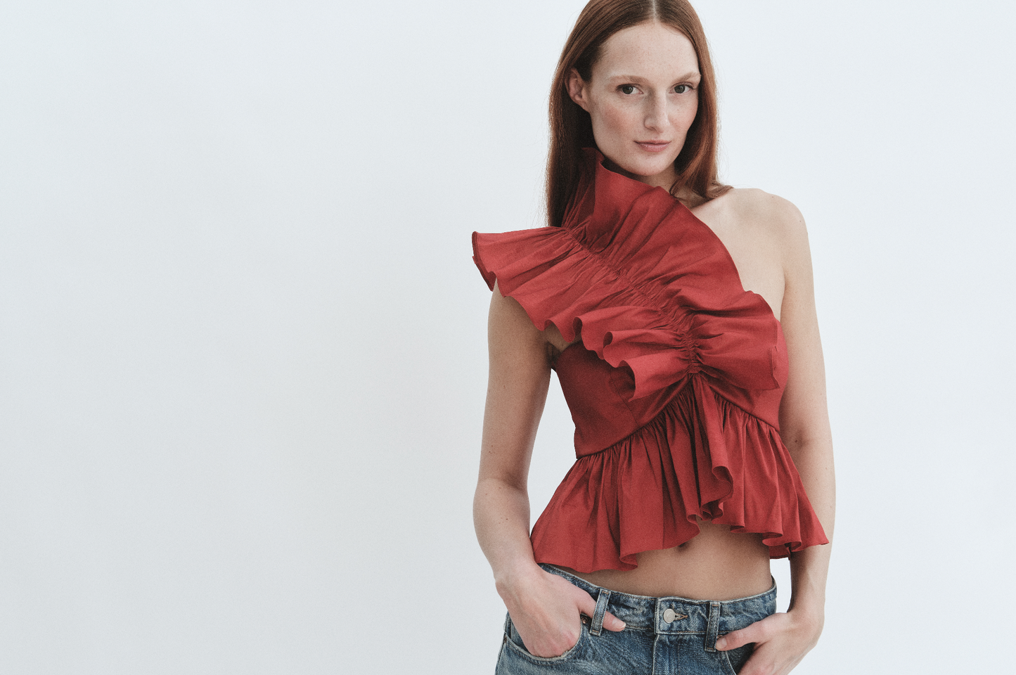 Juliette Blouse Chianti Taffeta