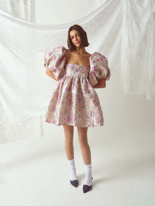 Jean Floral Jacquard Baby Pink