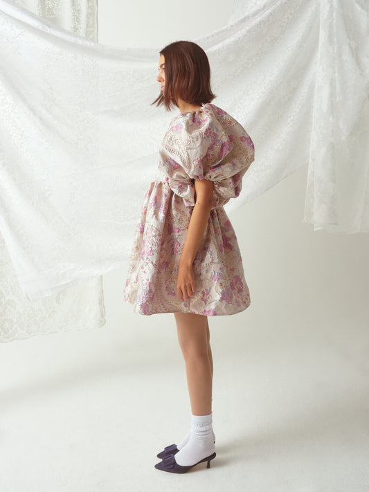 Jean Floral Jacquard Baby Pink