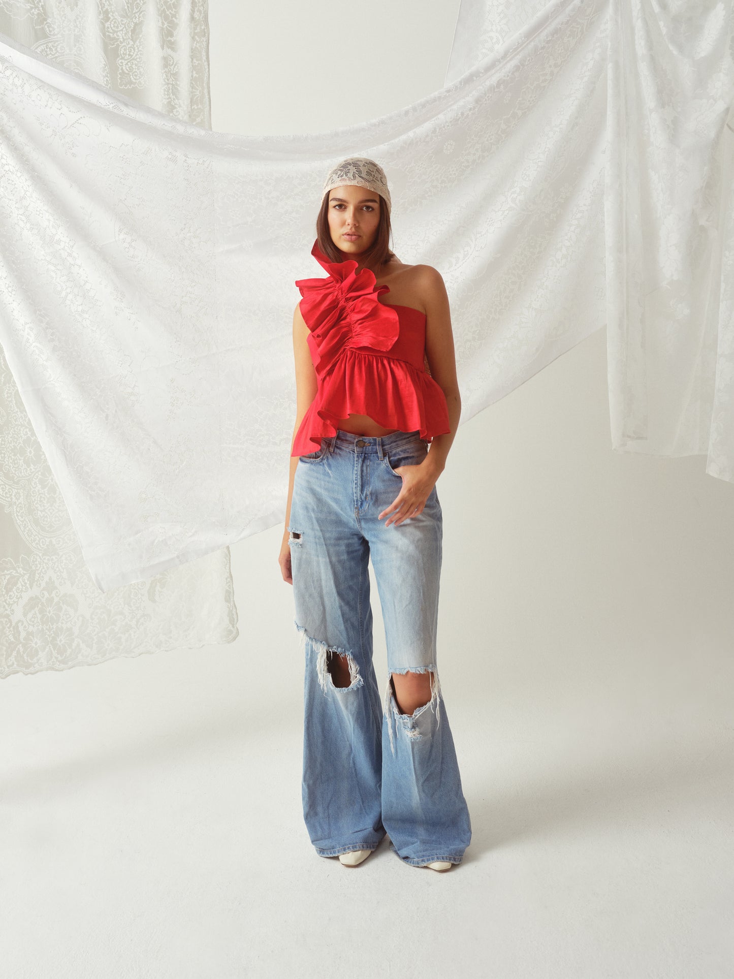 Juliette Blouse Chianti Taffeta