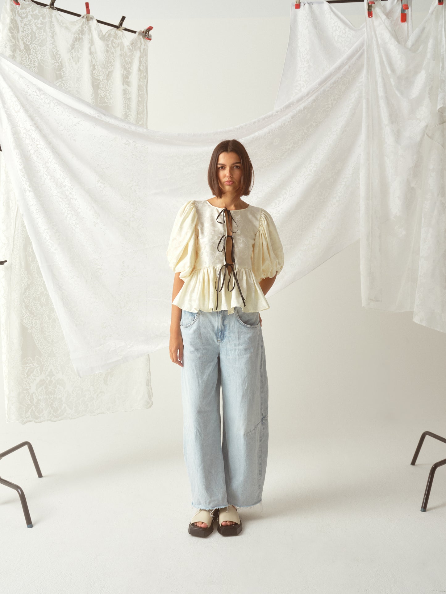 Kels Blouse In Vintage Creme