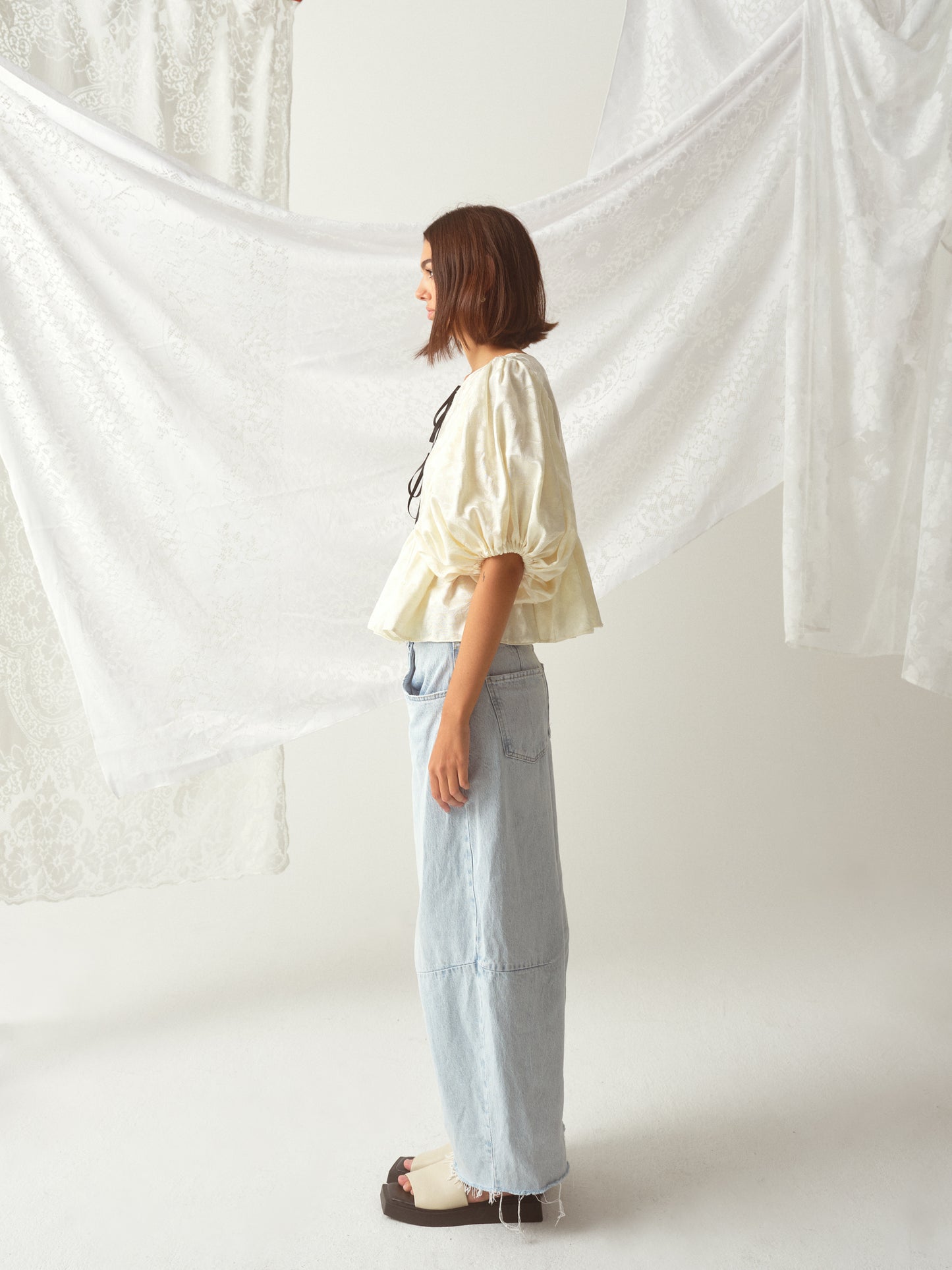 Kels Blouse In Vintage Creme