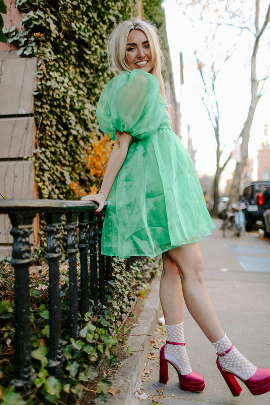 Jean Kelly Green Organza