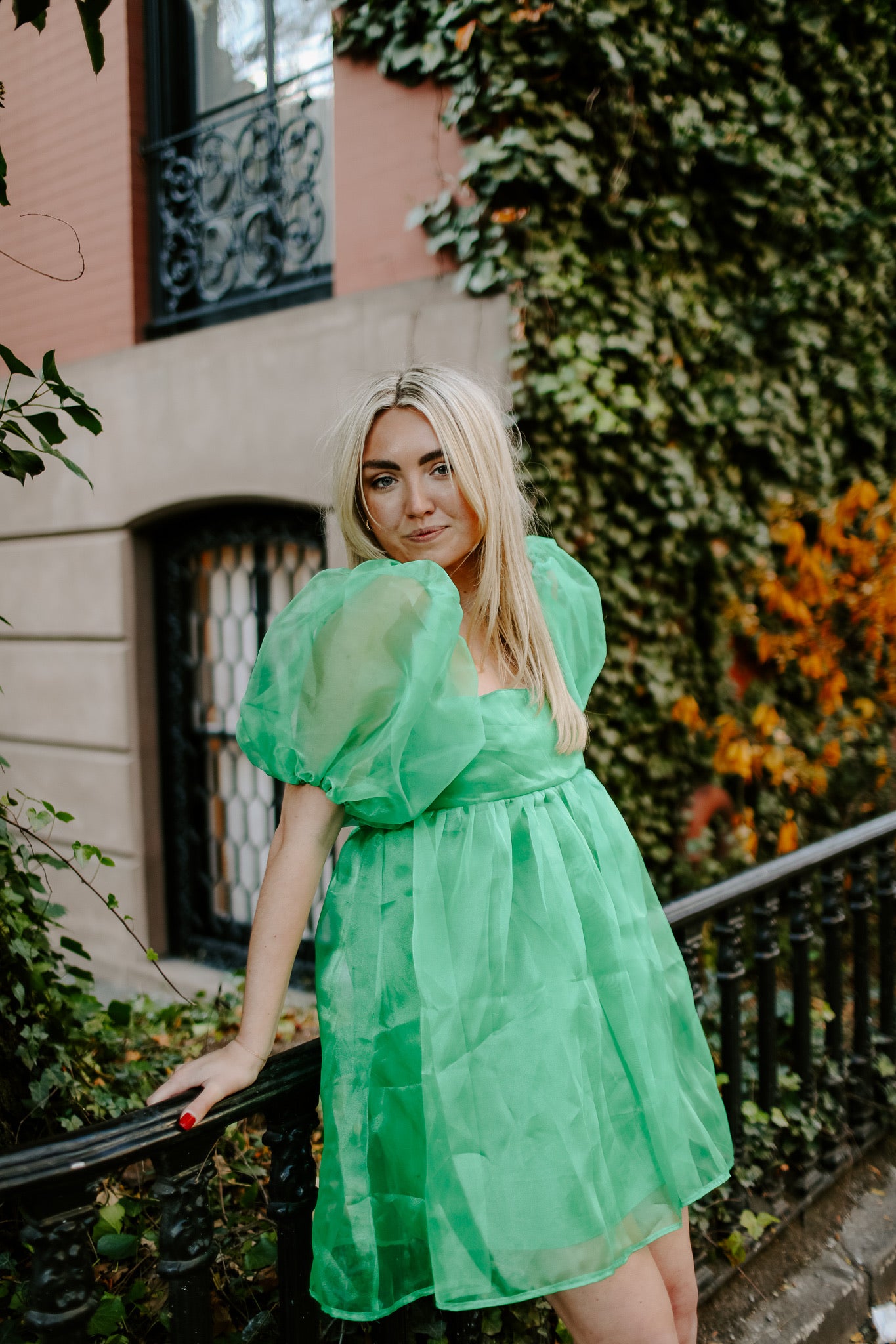 Jean Kelly Green Organza