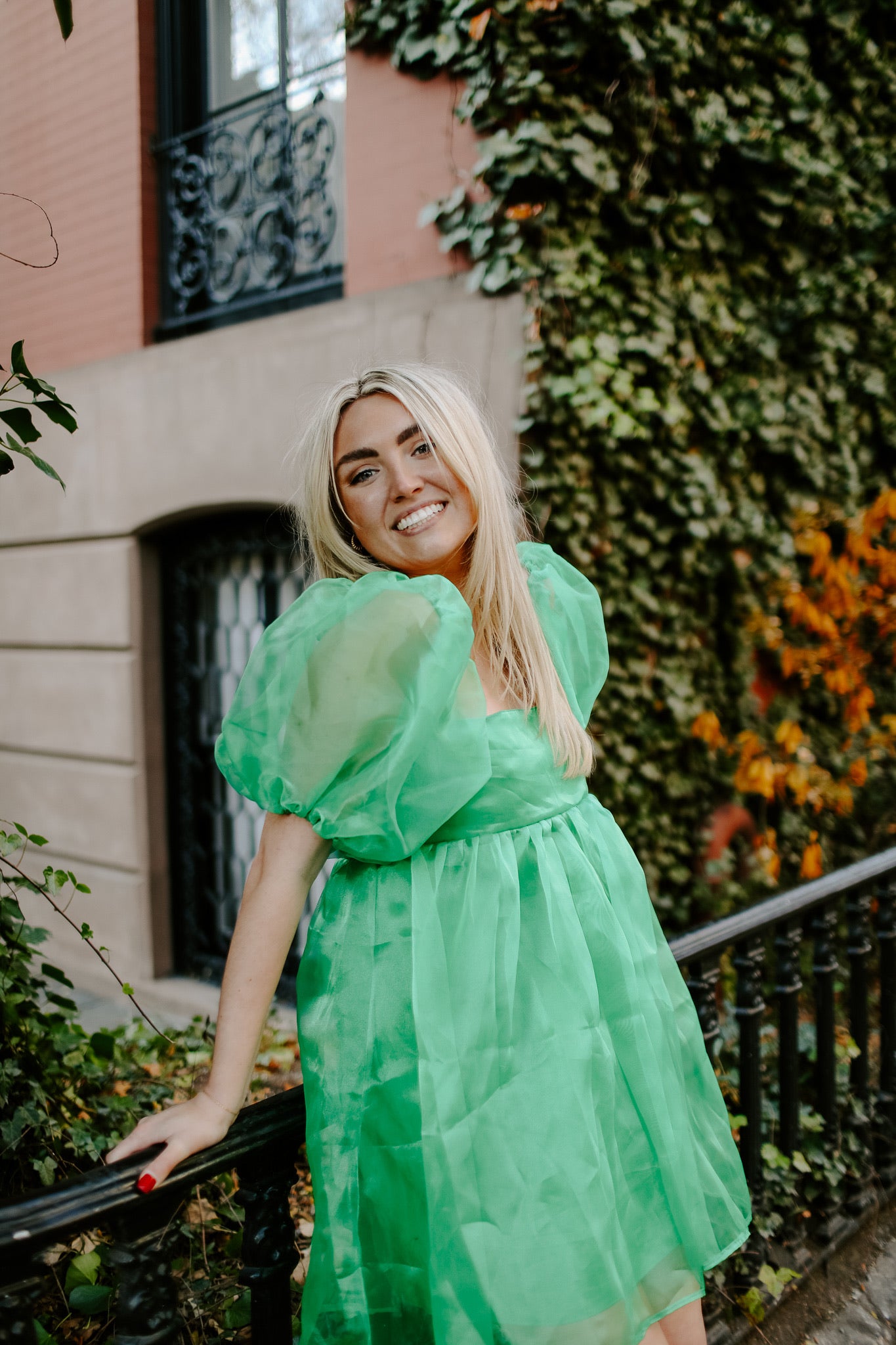 Jean Kelly Green Organza