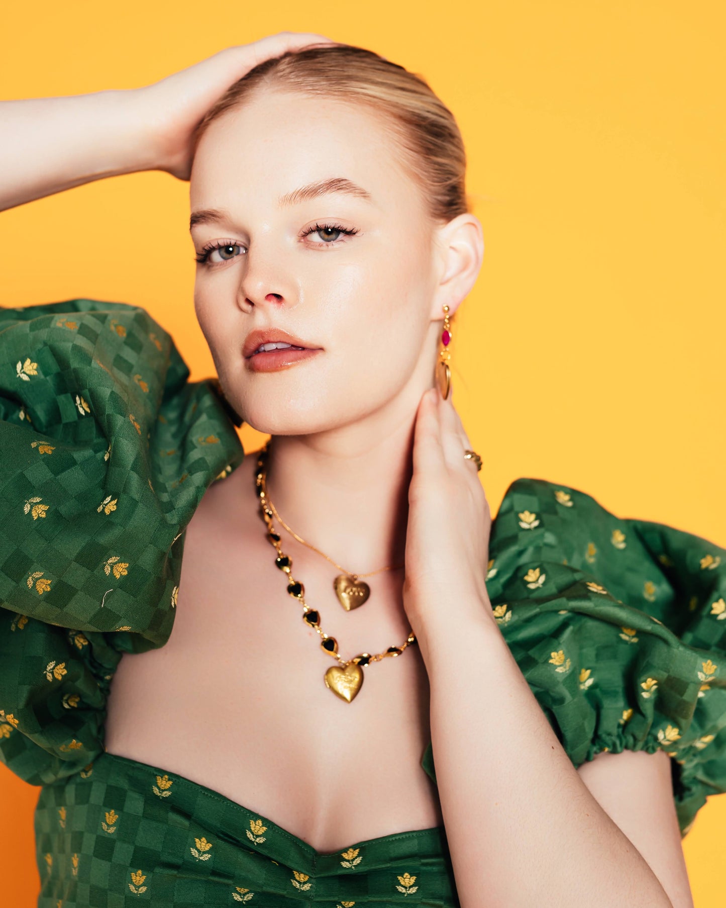 Makenna Green & Yellow Tulips