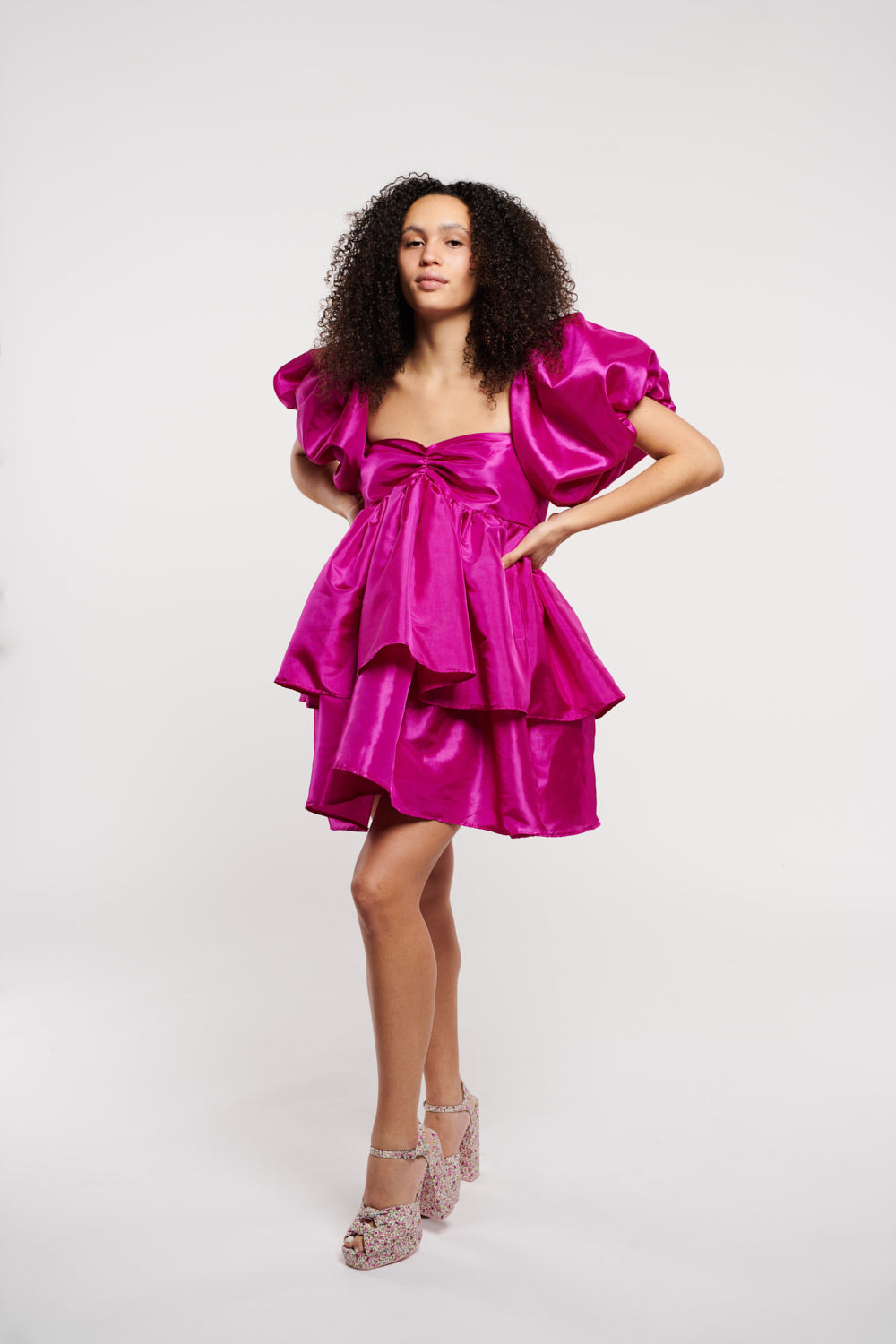 Birthday Suit Magenta Taffeta