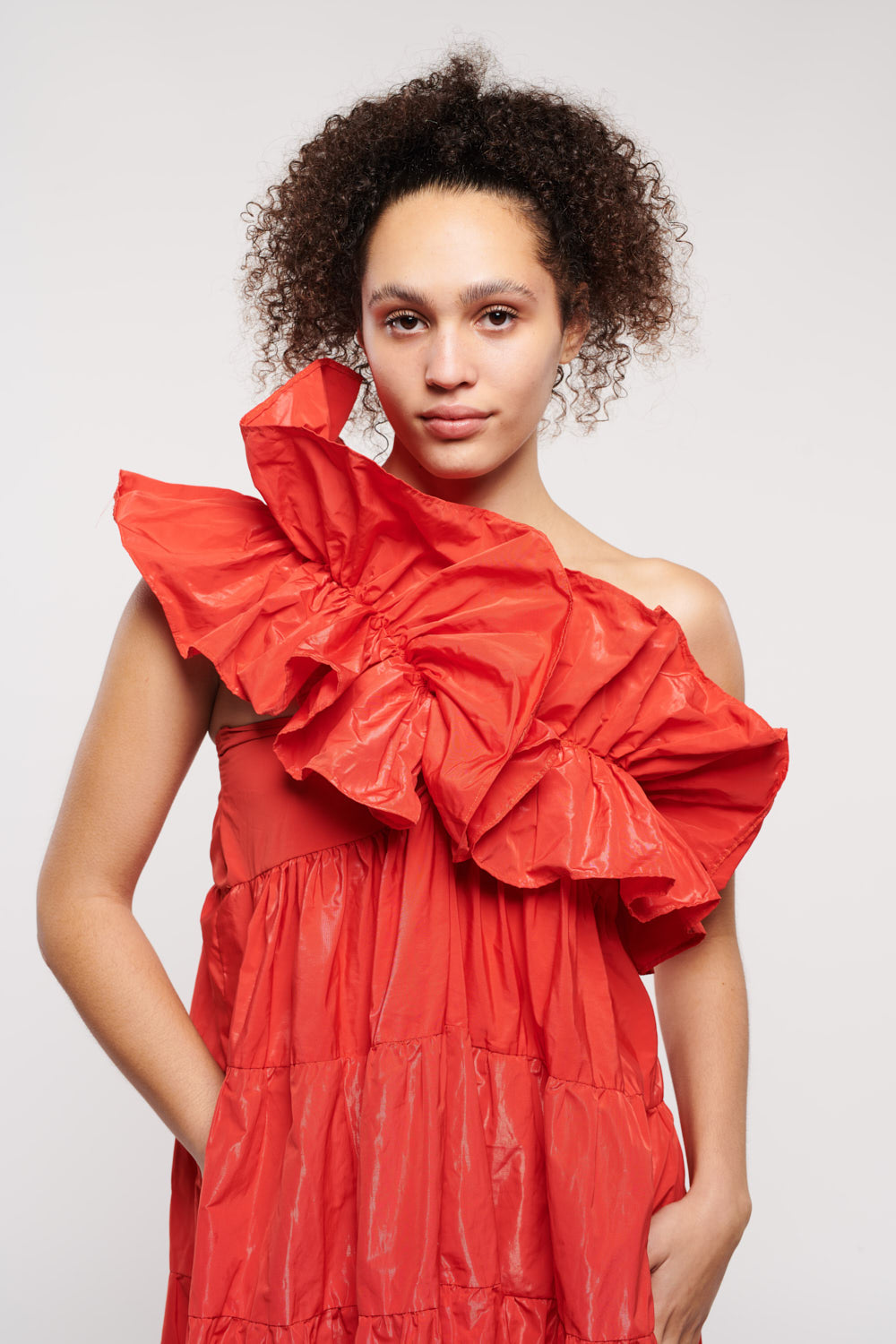 Mackenzie Doily in Fiery Orange Red