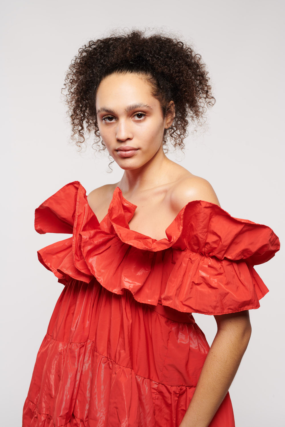 Mackenzie Doily in Fiery Orange Red