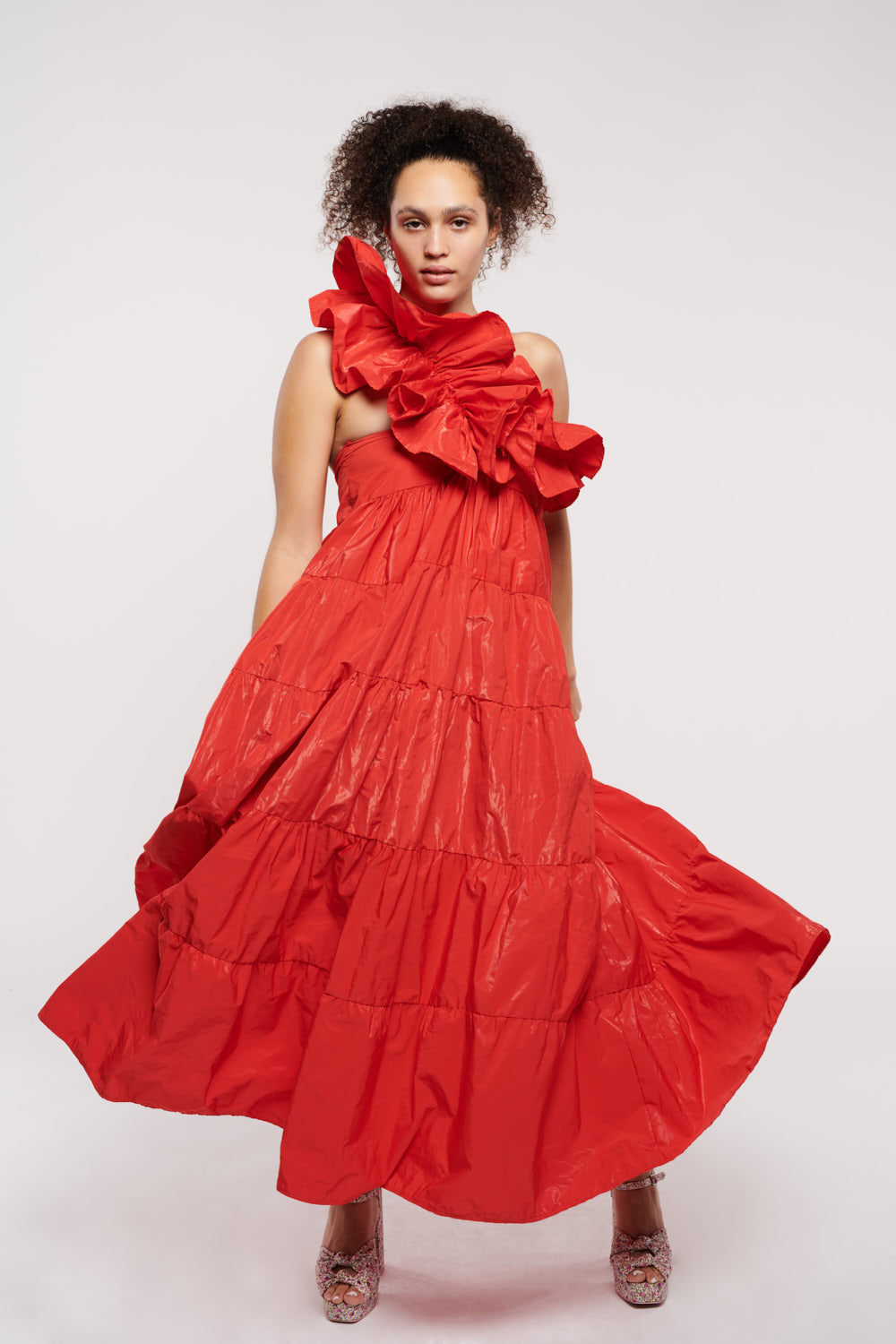 Mackenzie Doily in Fiery Orange Red
