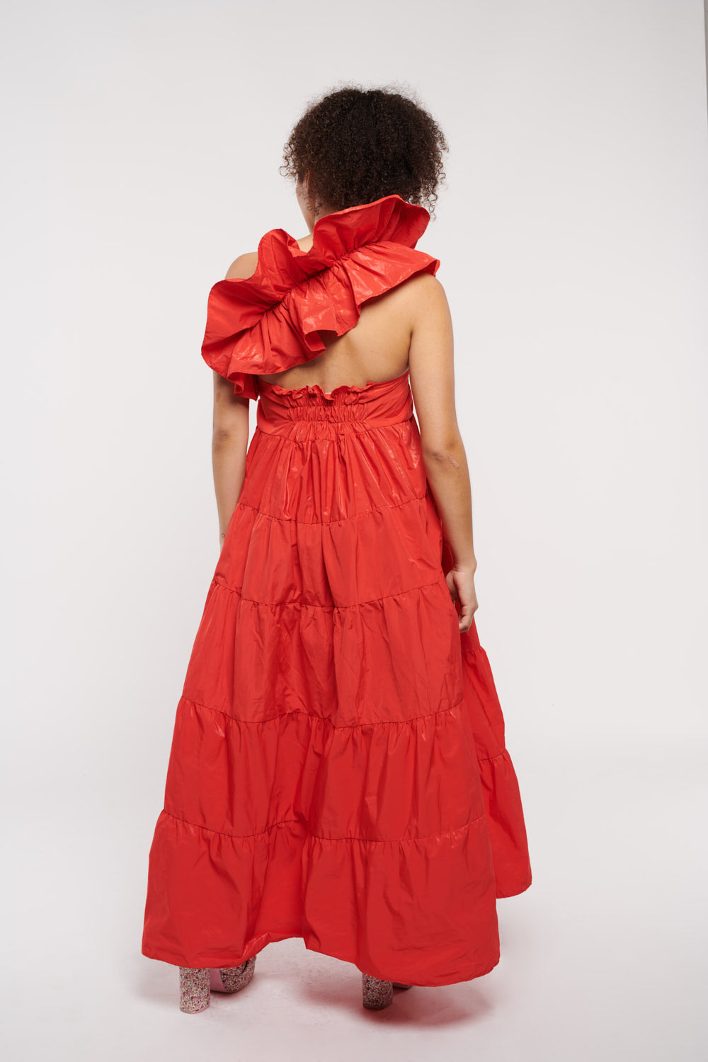 Mackenzie Doily in Fiery Orange Red