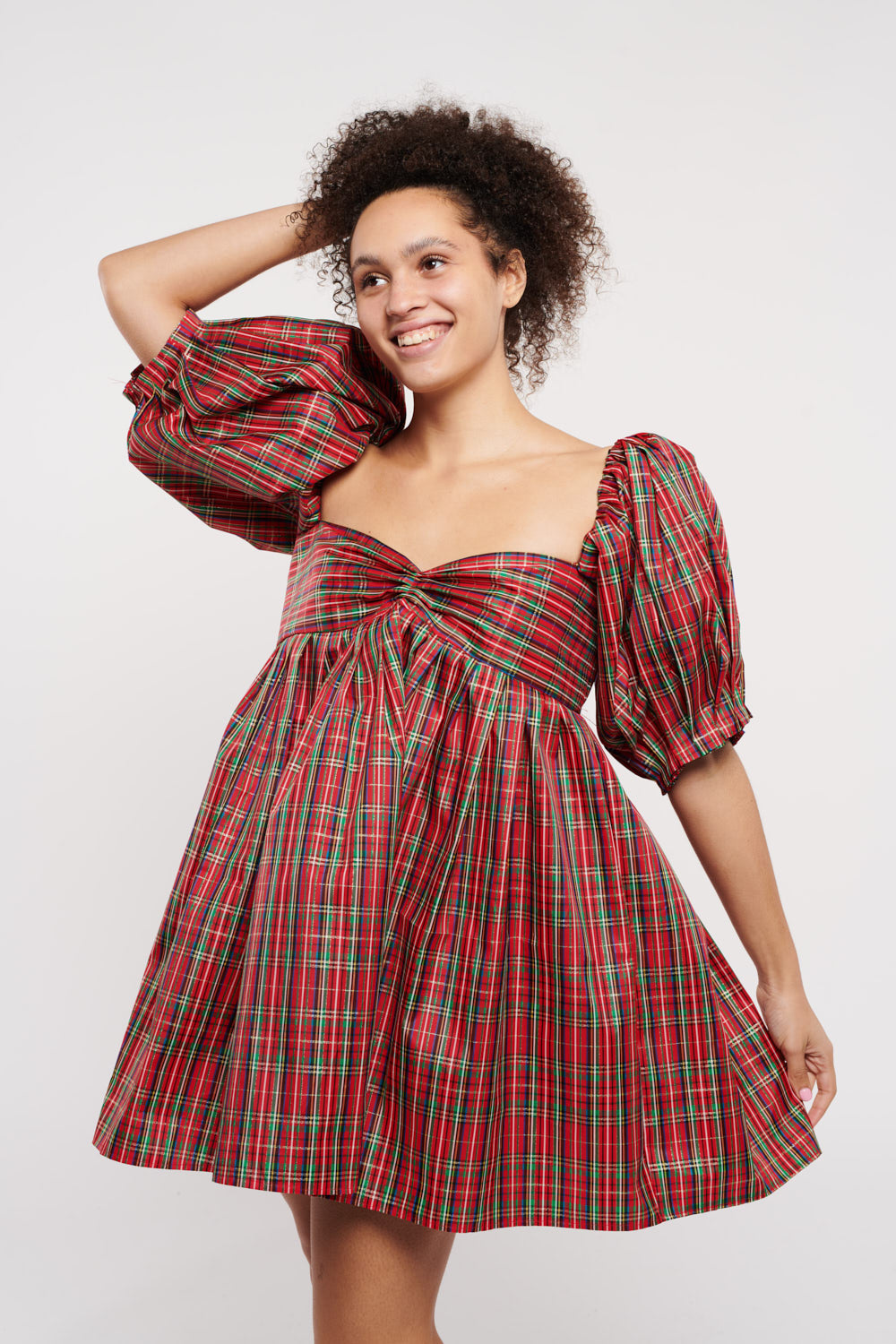 Roxy Tartan Plaid Taffeta
