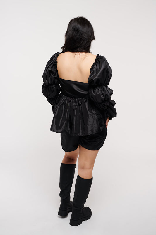 Short Set Roxanne Sleeves Black