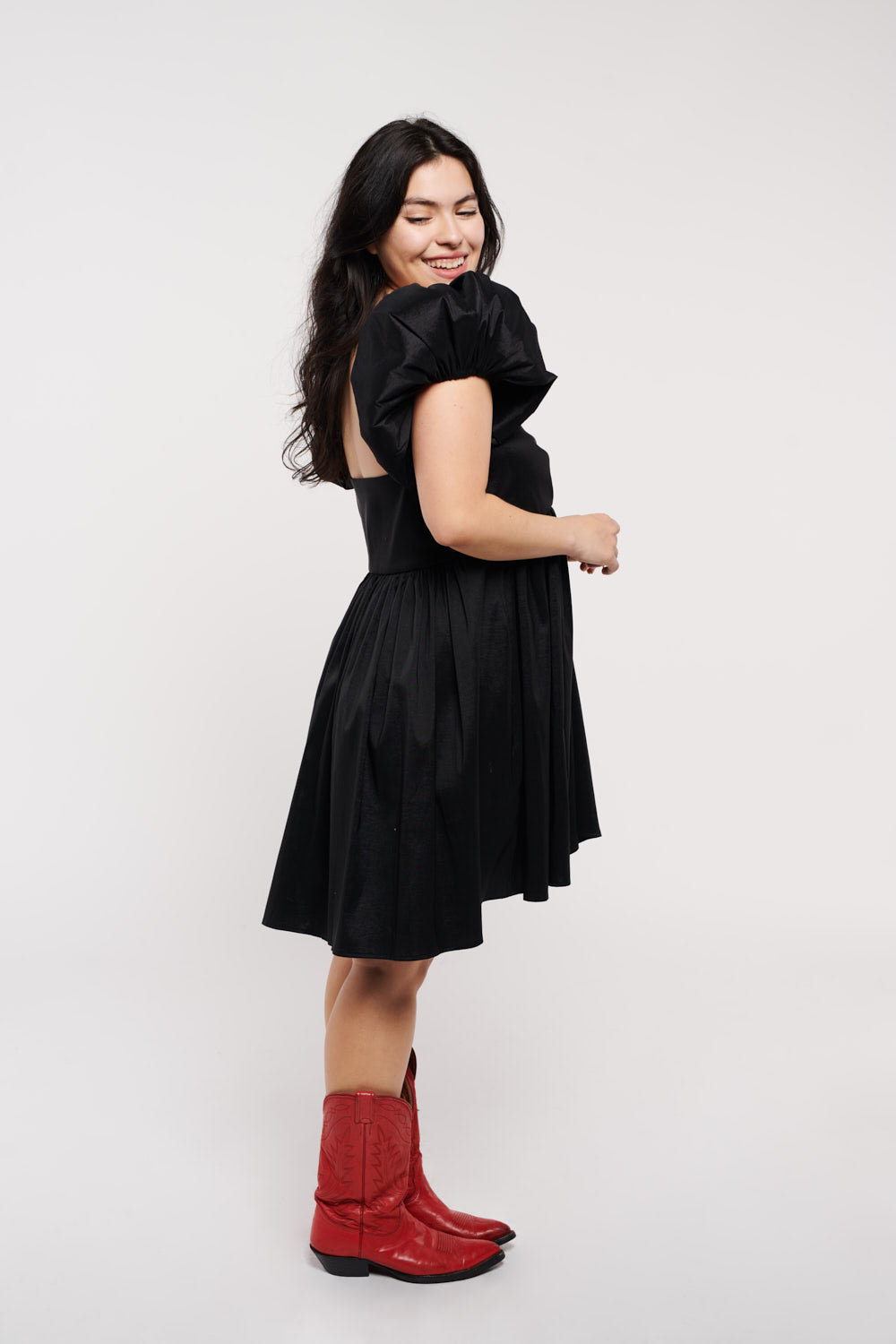 Makenna Black Taffeta