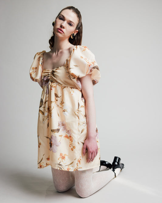 Makenna Dress is Vintage Cream Florals