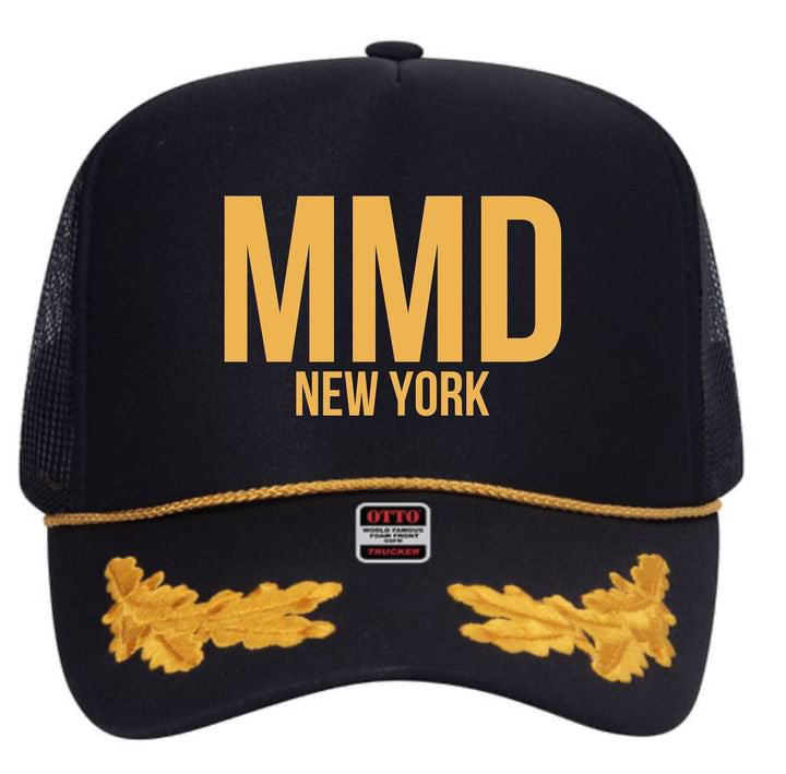 Madeline Marie Dresses Black and Gold Trucker Hat