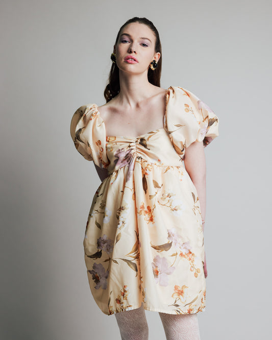 Makenna Dress is Vintage Cream Florals