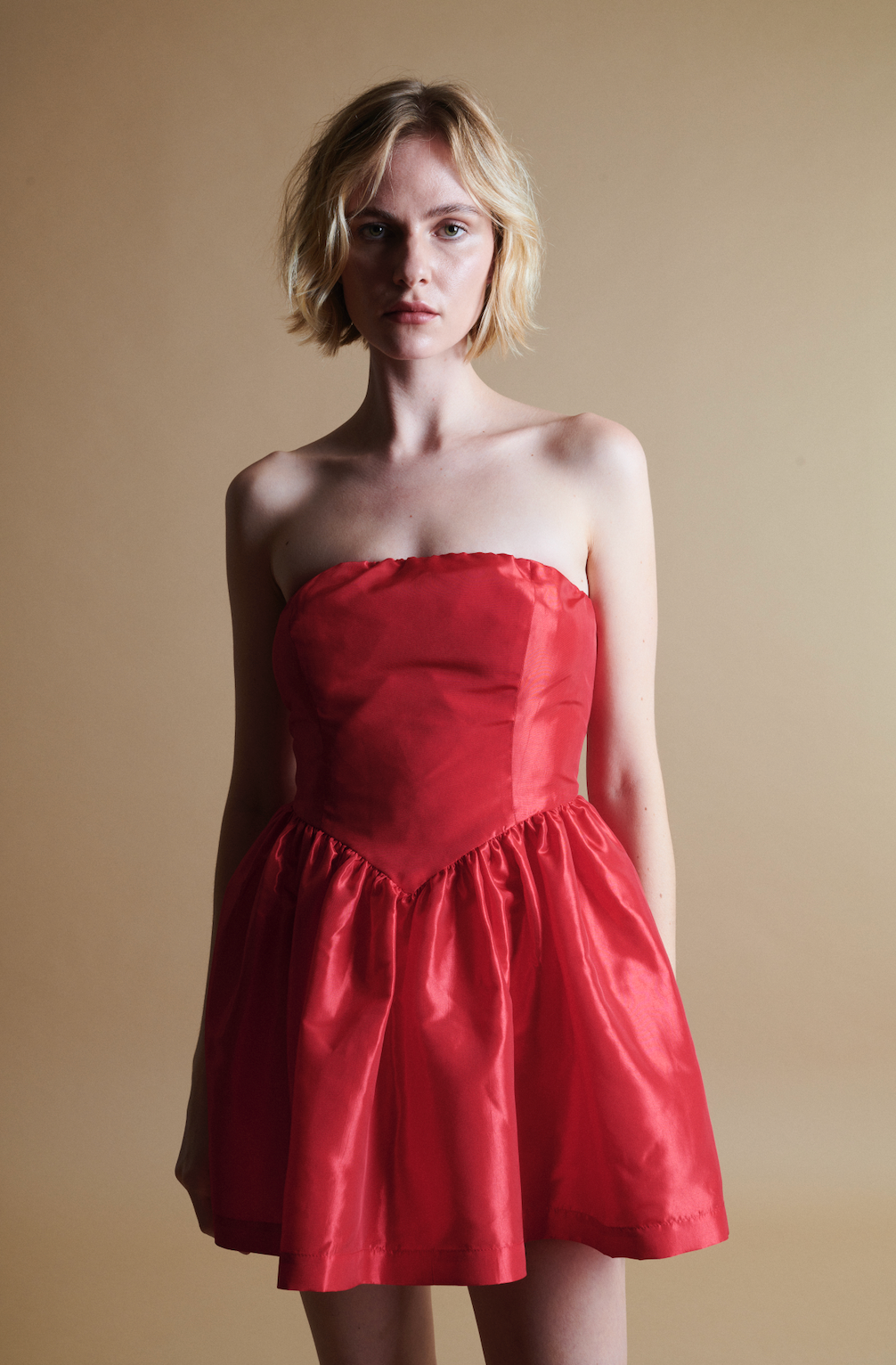 Roxanne Mini Dress in Cherry Red – Madeline Marie