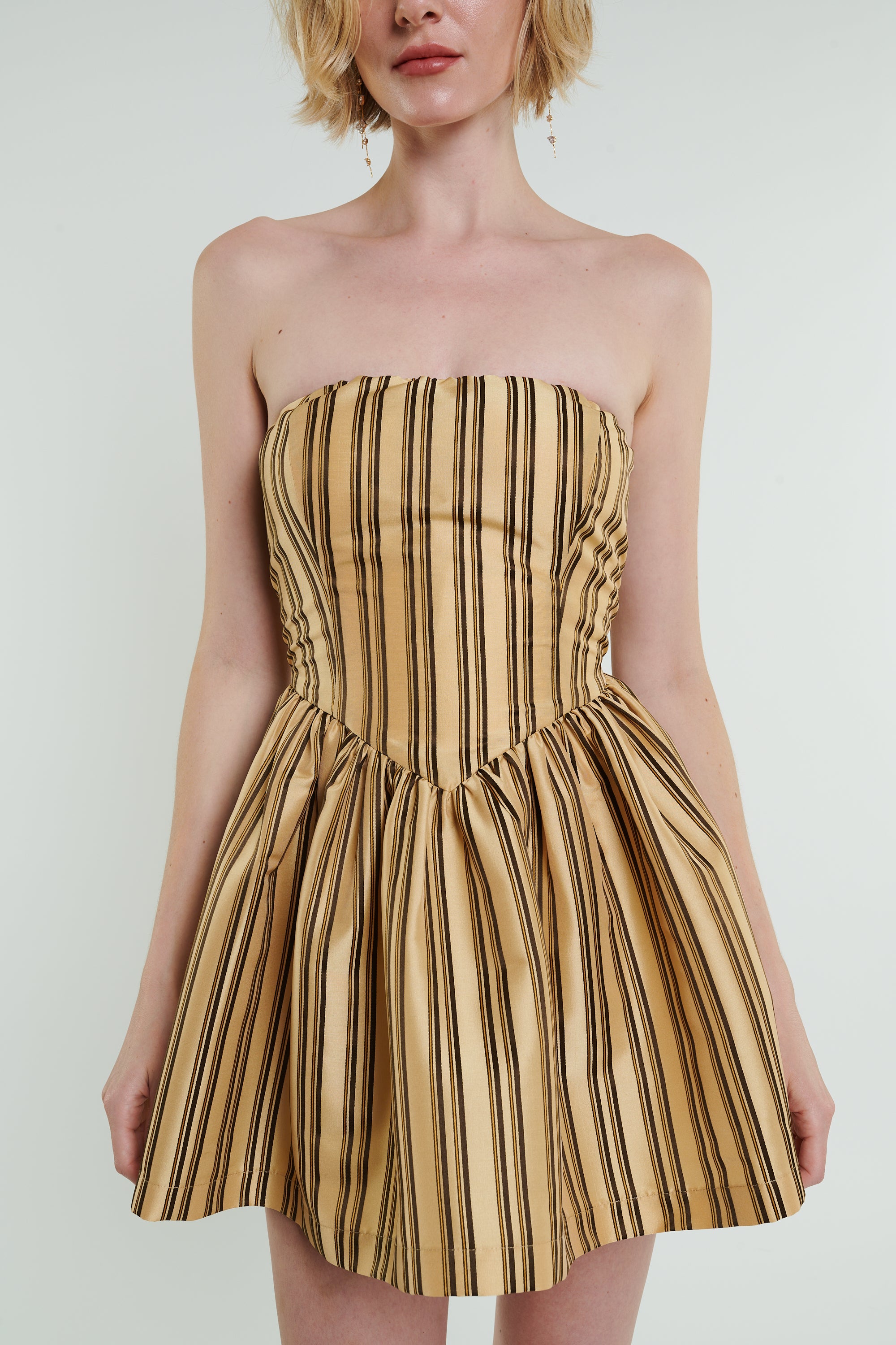 Max and buy Cleo Striped Strapless Mini Dress