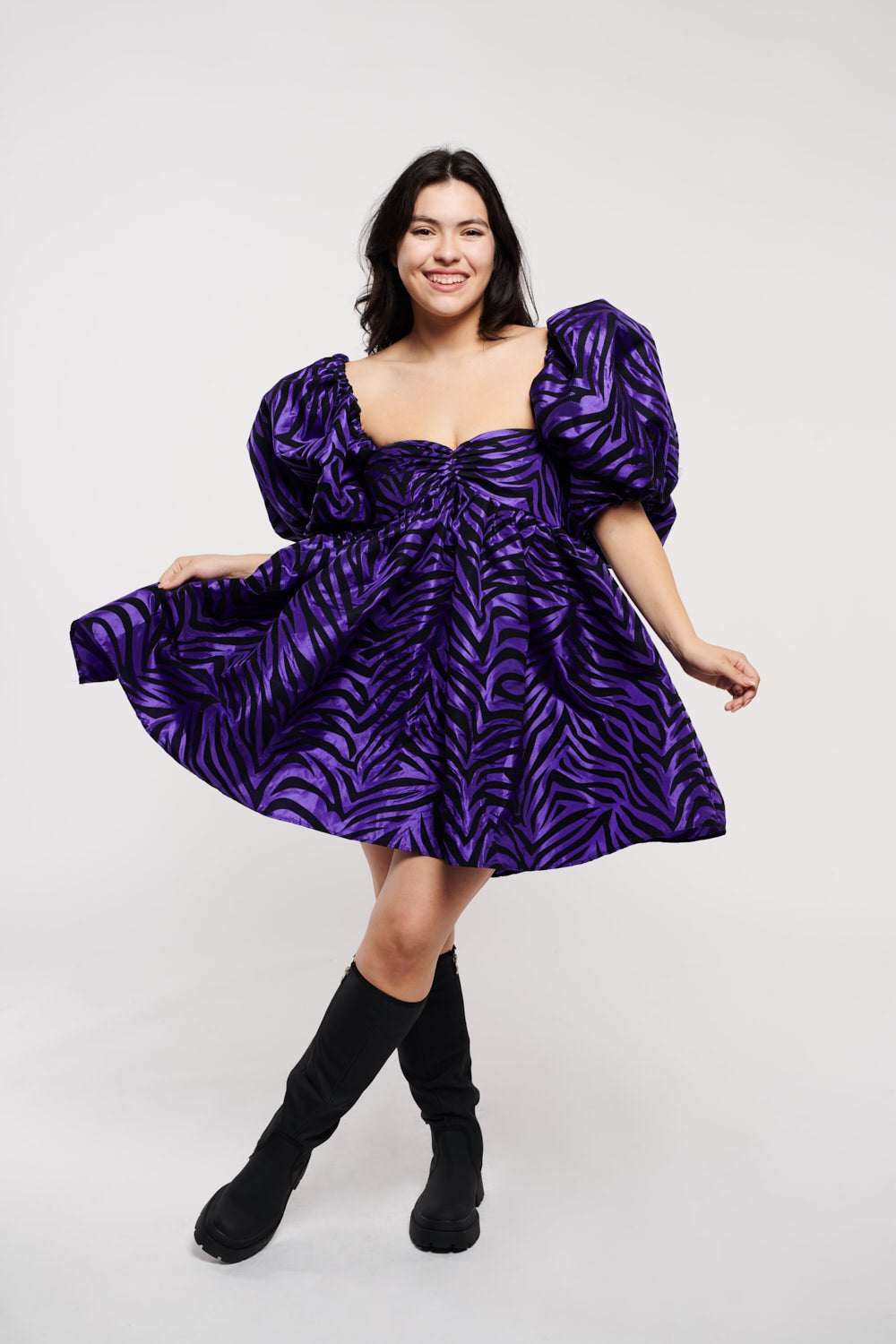 Purple zebra hot sale dress